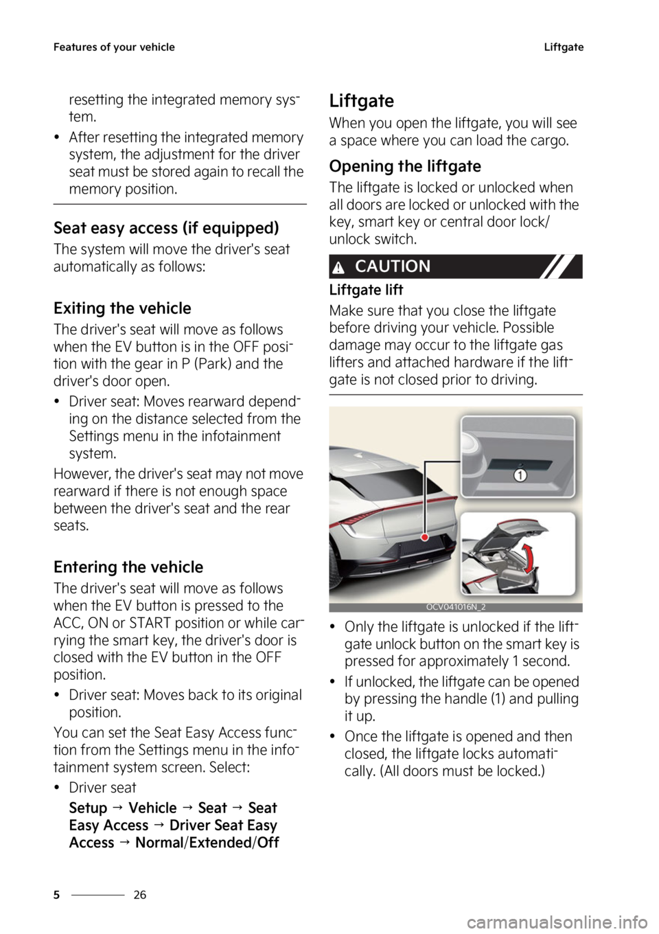 KIA EV6 2022  Owners Manual ��F�B�U�V�S�F�T��P�G��Z�P�V�S��W�F�I�J�D�M�F
��
�
�-�J�G�U�H�B�U�F
�S�F�T�F�U�U�J�O�H��U�I�F��J�O�U�F�H�S�B�U�F�E��N�F�N�P�S�Z��T�Z�T-
�U�F�N�
