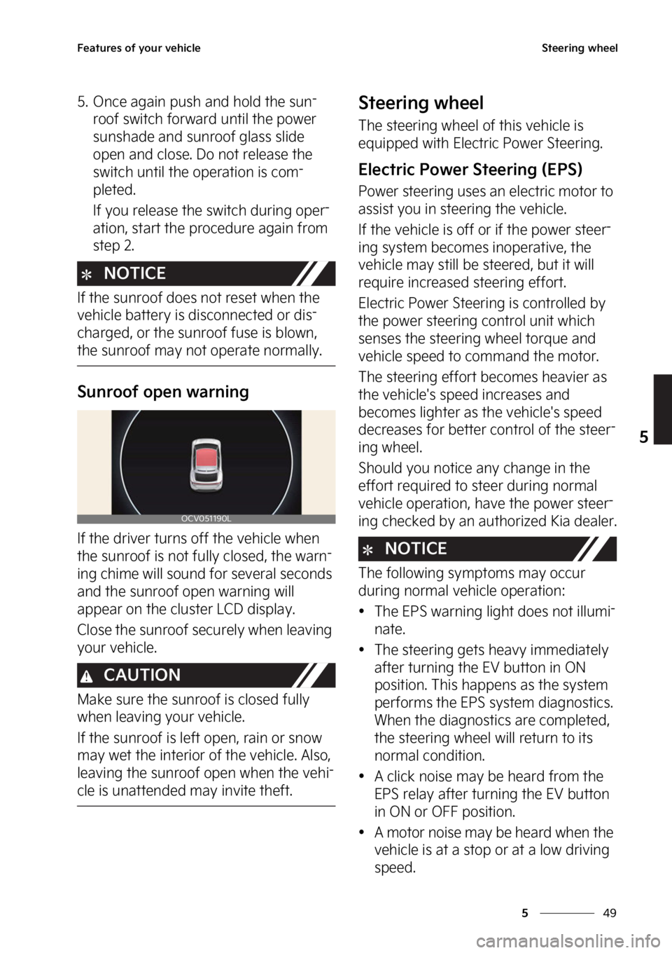 KIA EV6 2022  Owners Manual ��
�
�
��F�B�U�V�S�F�T��P�G��Z�P�V�S��W�F�I�J�D�M�F�4�U�F�F�S�J�O�H��X�I�F�F�M
�� �0�O�D�F��B�H�B�J�O��Q�V�T�I��B�O�E��I�P�M�E��U�I�F��T�V�O-
�S�P�P�G��T�X�J�U�D�I��G�P�S�X�B�S�E��