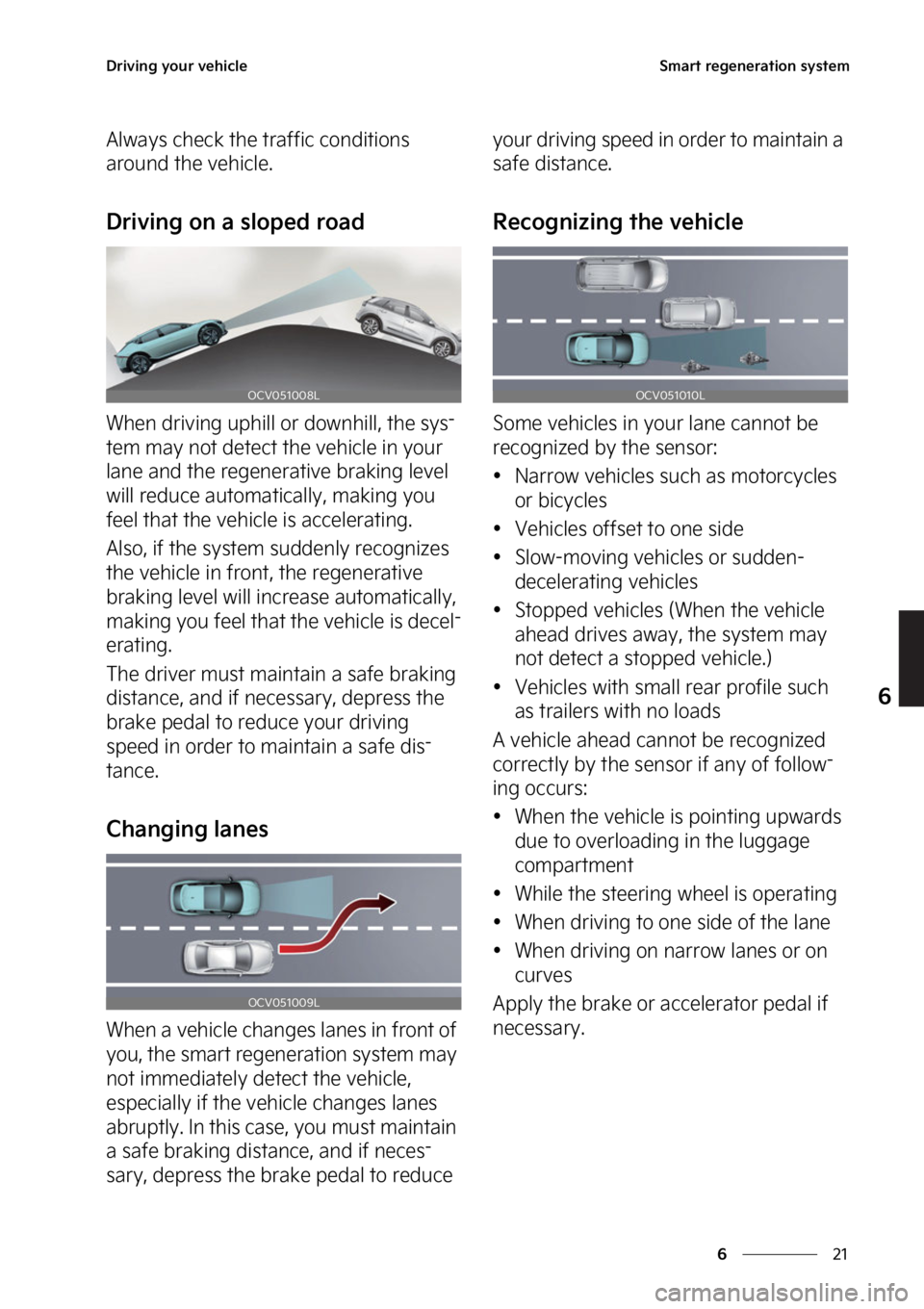KIA EV6 2022  Owners Manual ��
�
�
�%�S�J�W�J�O�H��Z�P�V�S��W�F�I�J�D�M�F�4�N�B�S�U��S�F�H�F�O�F�S�B�U�J�P�O��T�Z�T�U�F�N
�"�M�X�B�Z�T��D�I�F�D�L��U�I�F��U�S�B�G�G�J�D��D�P�O�E�J�U�J�P�O�T�
�B�S�P�V�O�E��U�I�F��W�
