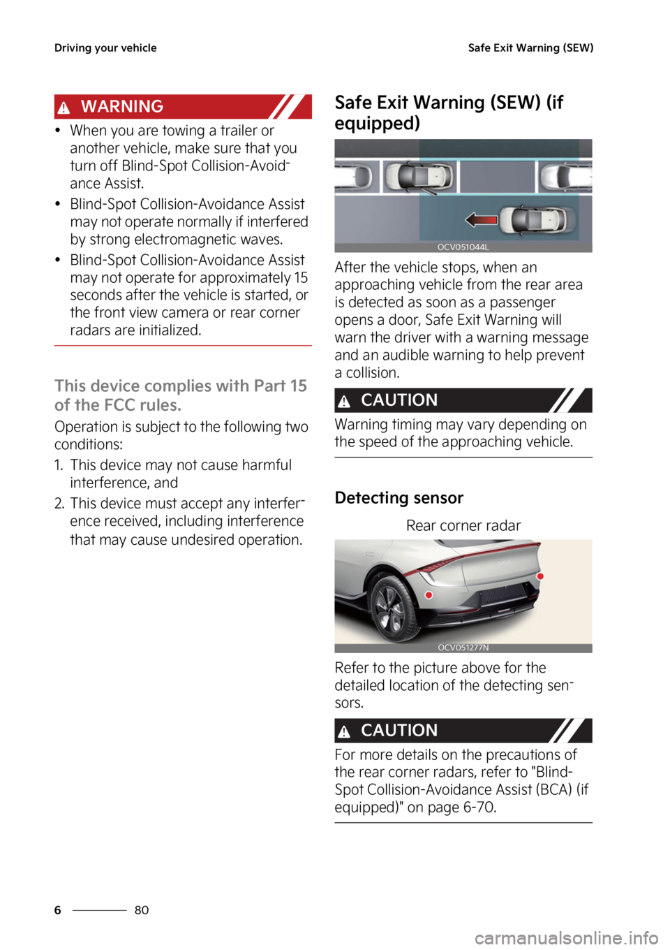 KIA EV6 2022  Owners Manual �%�S�J�W�J�O�H��Z�P�V�S��W�F�I�J�D�M�F
��
�
�4�B�G�F��&�Y�J�U��8�B�S�O�J�O�H��	�4�&�8�

�8�"�3�/�*�/�(
