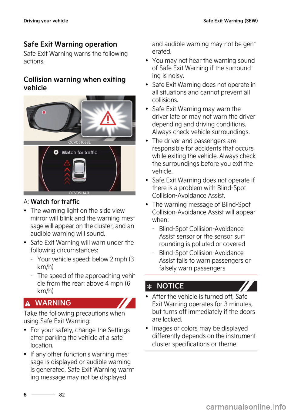 KIA EV6 2022  Owners Manual �%�S�J�W�J�O�H��Z�P�V�S��W�F�I�J�D�M�F
��
�
�4�B�G�F��&�Y�J�U��8�B�S�O�J�O�H��	�4�&�8�

�4�B�G�F��&�Y�J�U��8�B�S�O�J�O�H��P�Q�F�S�B�U�J�P�O
�4�B�G�F��&�Y�J�U��8�B�S�O�J�O�H��X�B�S�O�T��