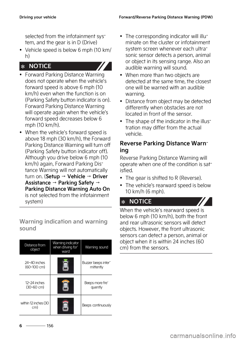KIA EV6 2022  Owners Manual �%�S�J�W�J�O�H��Z�P�V�S��W�F�I�J�D�M�F
���
�
��P�S�X�B�S�E��3�F�W�F�S�T�F��1�B�S�L�J�O�H��%�J�T�U�B�O�D�F��8�B�S�O�J�O�H��	�1�%�8�

�T�F�M�F�D�U�F�E��G�S�P�N��U�I�F��J�O�G�P�U�B�J�O�N�F