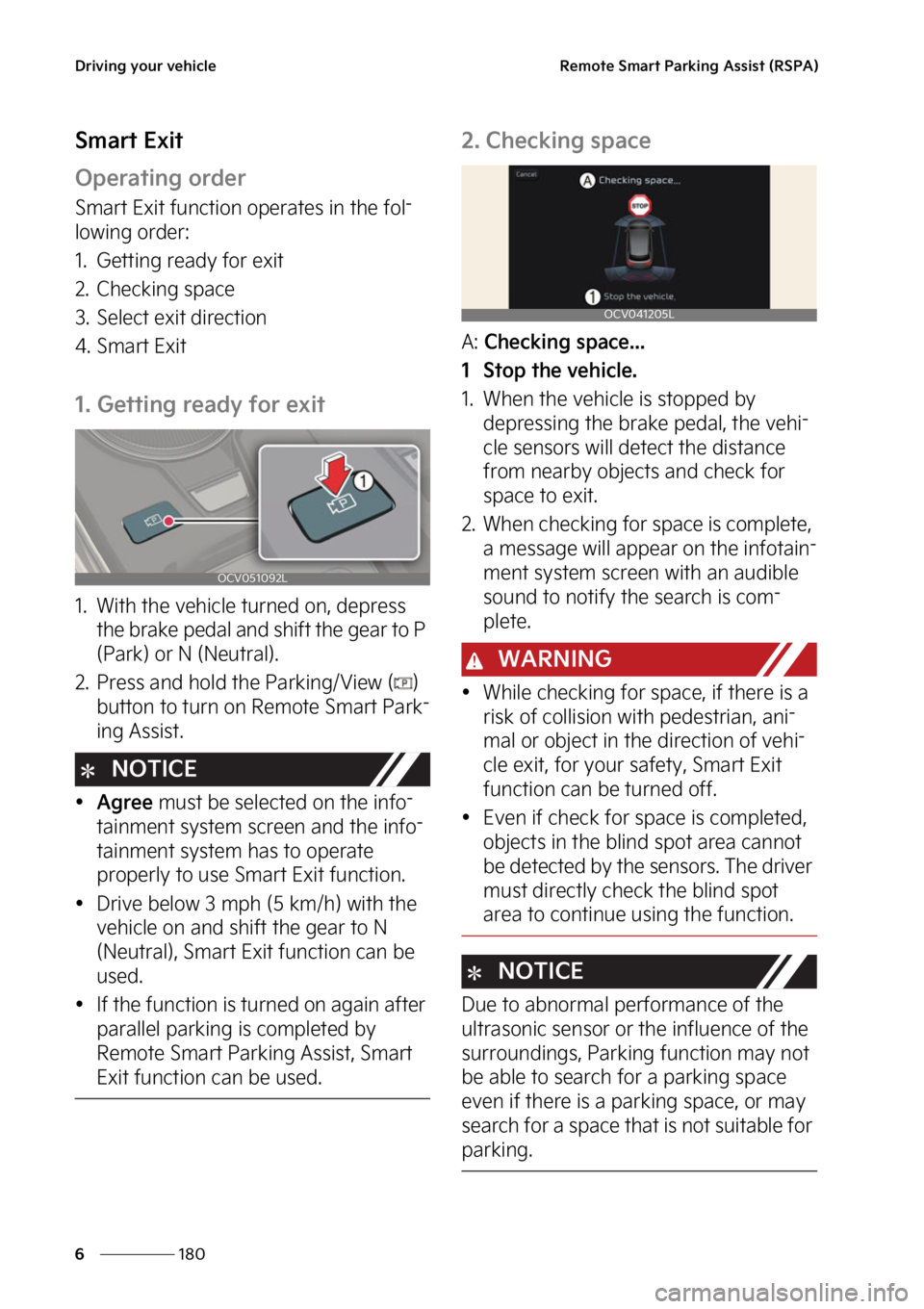 KIA EV6 2022  Owners Manual �%�S�J�W�J�O�H��Z�P�V�S��W�F�I�J�D�M�F
���
�
�3�F�N�P�U�F��4�N�B�S�U��1�B�S�L�J�O�H��"�T�T�J�T�U��	�3�4�1�"�

�4�N�B�S�U��&�Y�J�U
�0�Q�F�S�B�U�J�O�H��P�S�E�F�S
�4�N�B�S�U��&�Y�J�U��G�V�O