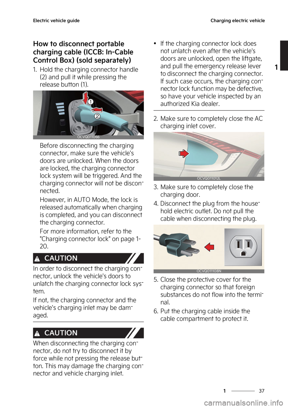 KIA EV6 2022  Owners Manual ��
�
�
�&�M�F�D�U�S�J�D��W�F�I�J�D�M�F��H�V�J�E�F�$�I�B�S�H�J�O�H��F�M�F�D�U�S�J�D��W�F�I�J�D�M�F
�)�P�X��U�P��E�J�T�D�P�O�O�F�D�U��Q�P�S�U�B�C�M�F�
�D�I�B�S�H�J�O�H��D�B�C�M�F��	�*�$�$�