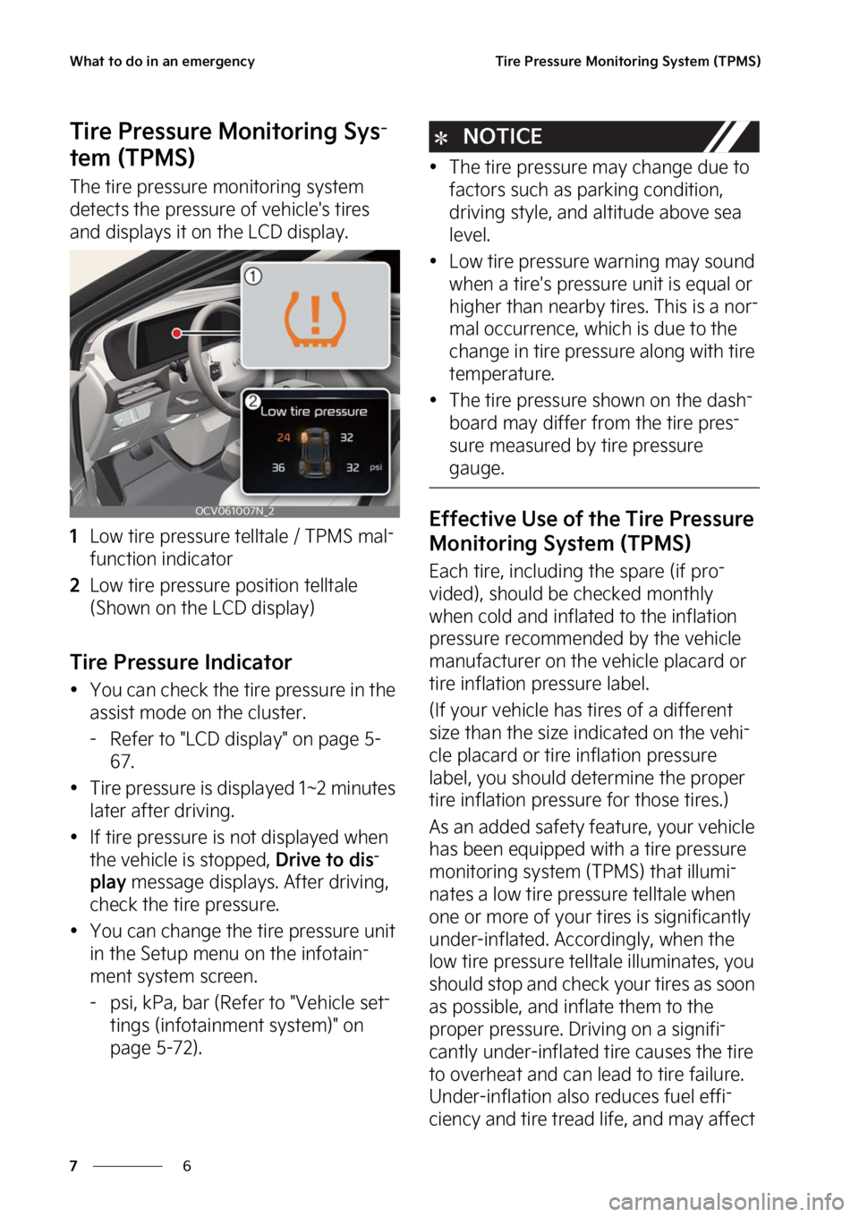KIA EV6 2022  Owners Manual �8�I�B�U��U�P��E�P��J�O��B�O��F�N�F�S�H�F�O�D�Z
�
�
�5�J�S�F��1�S�F�T�T�V�S�F��.�P�O�J�U�P�S�J�O�H��4�Z�T�U�F�N��	�5�1�.�4�

�5�J�S�F��1�S�F�T�T�V�S�F��.�P�O�J�U�P�S�J�O�H��4�Z�T-
�U�F�N