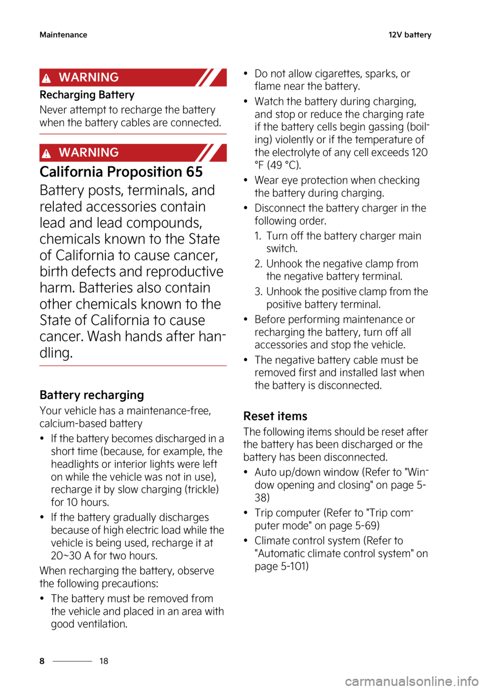 KIA EV6 2022  Owners Manual �.�B�J�O�U�F�O�B�O�D�F
��
�
���7��C�B�U�U�F�S�Z
�8�"�3�/�*�/�(
�3�F�D�I�B�S�H�J�O�H��#�B�U�U�F�S�Z
�/�F�W�F�S��B�U�U�F�N�Q�U��U�P��S�F�D �I�B�S�H�F��U�I�F��C�B�U�U�F�S�Z�
�X�I�F�O��U�I�F