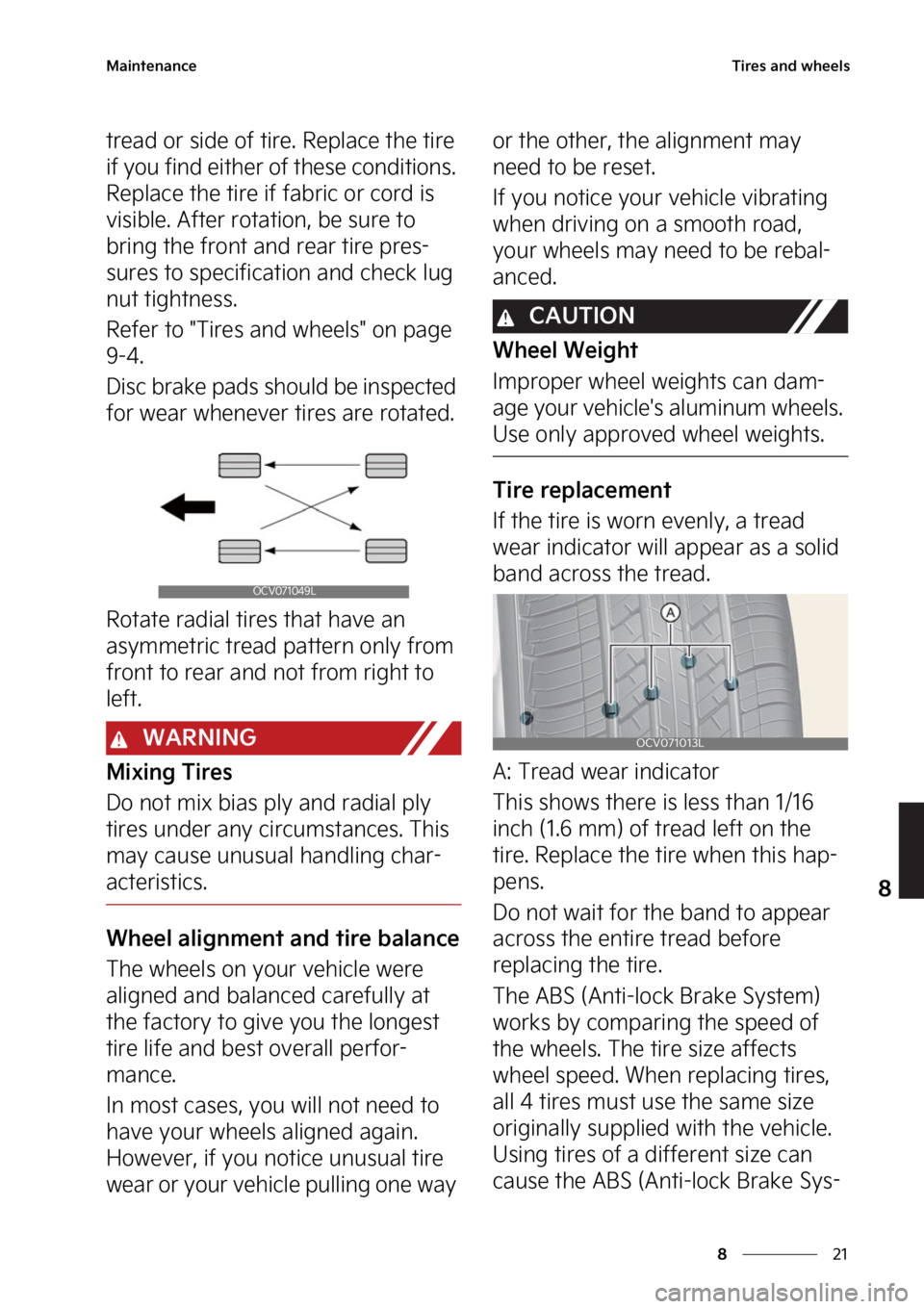 KIA EV6 2022  Owners Manual ��
�
�
�.�B�J�O�U�F�O�B�O�D�F�5�J�S�F�T��B�O�E��X�I�F�F�M�T
�U�S�F�B�E��P�S��T�J�E�F��P�G��U�J�S�F���3�F�Q�M�B�D�F��U�I�F��U�J�S�F�
�J�G��Z�P�V��G�J�O�E��F�J�U�I�F�S��P�G��U�I�F�T�