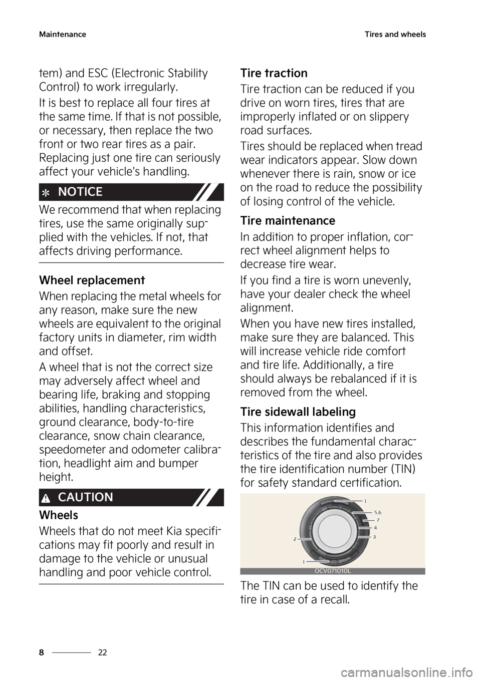 KIA EV6 2022  Owners Manual �.�B�J�O�U�F�O�B�O�D�F
��
�
�5�J�S�F�T��B�O�E��X�I�F�F�M�T
�U�F�N�
��B�O�E��&�4�$��	�&�M�F�D�U�S�P�O�J�D��4�U�B�C�J�M�J�U�Z�
�$�P�O�U�S�P�M�
��U�P��X�P�S�L��J�S�S�F�H�V�M�B�S�M�Z�
�*�U�
