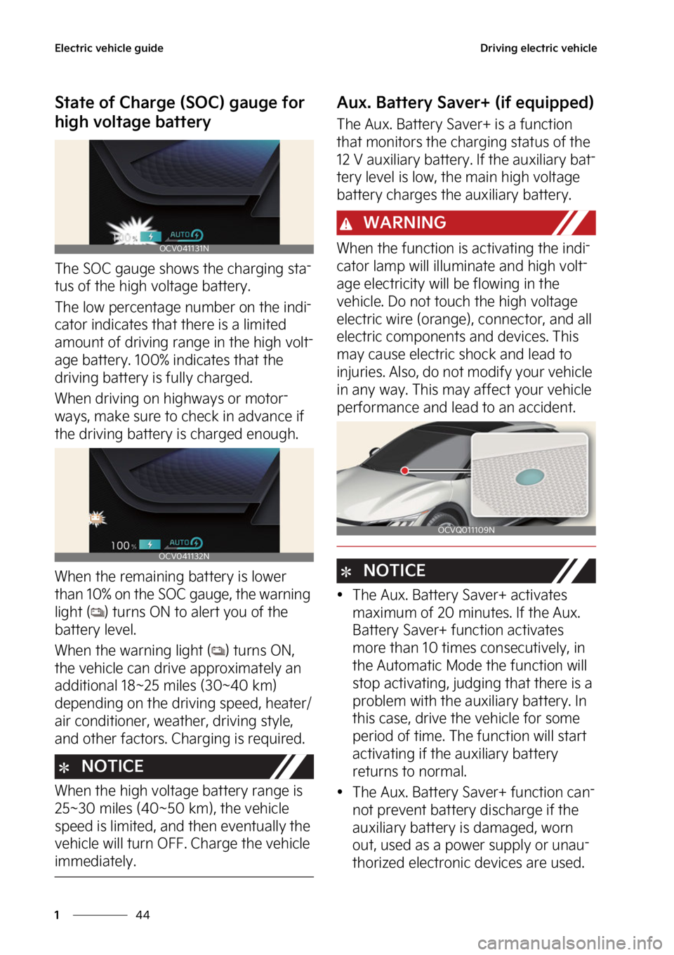KIA EV6 2022  Owners Manual �&�M�F�D�U�S�J�D��W�F�I�J�D�M�F��H�V�J�E�F
��
�
�%�S�J�W�J�O�H��F�M�F�D�U�S�J�D��W�F�I�J�D�M�F
�4�U�B�U�F��P�G��$�I�B�S�H�F��	�4�0�$�
��H�B�V�H�F��G�P�S�
�I�J�H�I��W�P�M�U�B�H�F��C�B�U�