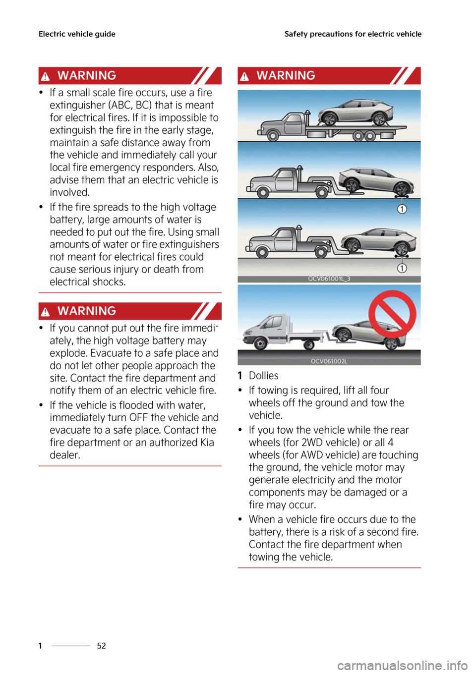 KIA EV6 2022  Owners Manual �&�M�F�D�U�S�J�D��W�F�I�J�D�M�F��H�V�J�E�F
��
�
�4�B�G�F�U�Z��Q�S�F�D�B�V�U�J�P�O�T��G�P�S��F�M�F�D�U�S�J�D��W�F�I�J�D�M�F
�8�"�3�/�*�/�(
