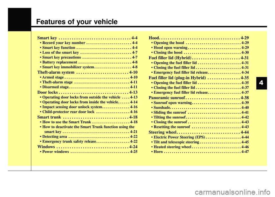KIA OPTIMA HYBRID 2020 Owners Manual Features of your vehicle
Smart key . . . . . . . . . . . . . . . . . . . . . . . . . . . . . . . . . 4-4
• Record your key number . . . . . . . . . . . . . . . . . . . . . . . 4-4
. . . . . . . . . KIA OPTIMA HYBRID 2020 Owners Manual Features of your vehicle
Smart key . . . . . . . . . . . . . . . . . . . . . . . . . . . . . . . . . 4-4
• Record your key number . . . . . . . . . . . . . . . . . . . . . . . 4-4
. . . . . . . . .
