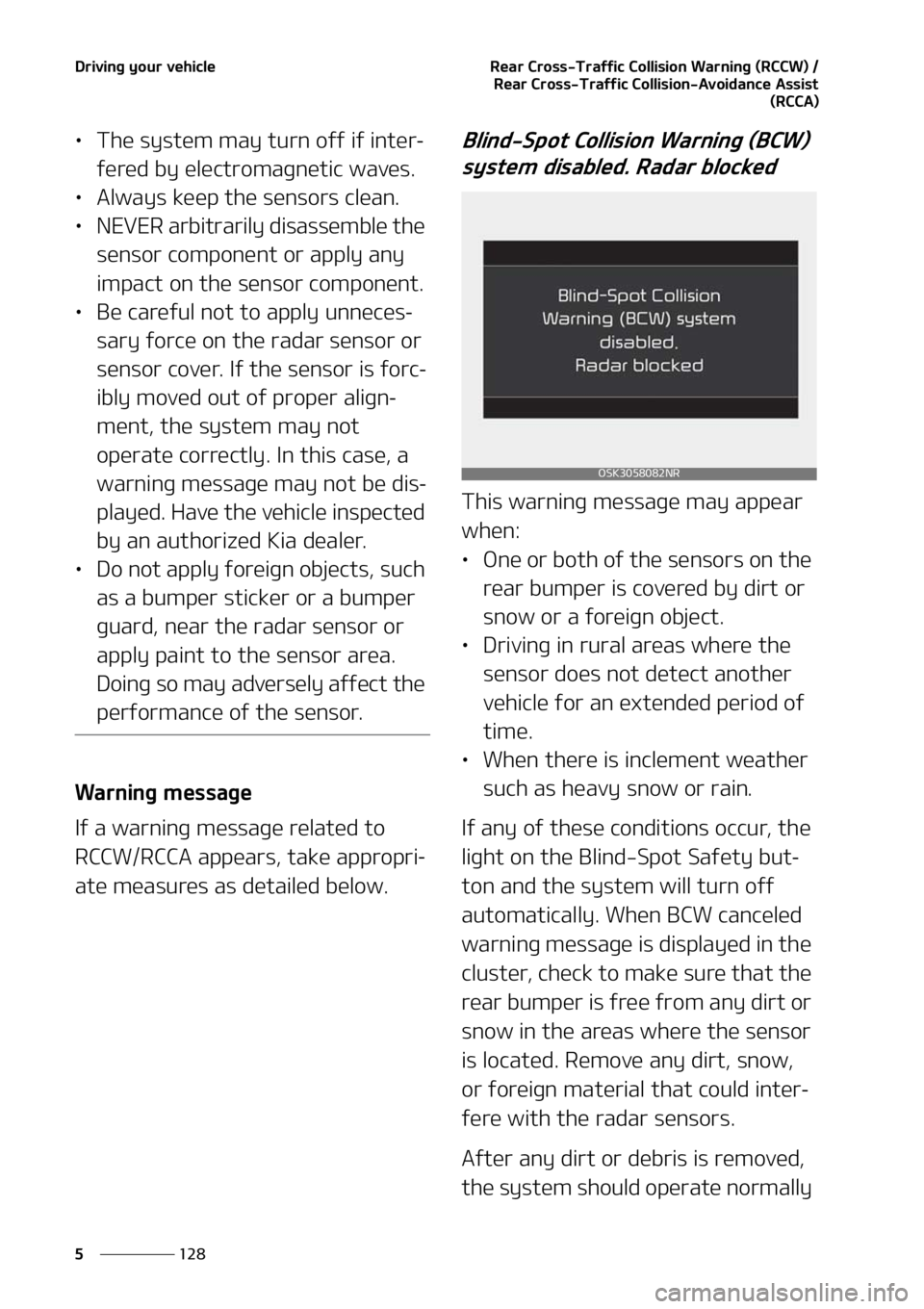 KIA SOUL 2021  Owners Manual �%�S�J�W�J�O�H��Z�P�V�S��W�F�I�J�D�M�F
���
�
�3�F�B�S��$�S�P�T�T��5�S�B�G�G�J�D��$�P�M�M�J�T�J�P�O��8�B�S�O�J�O�H��	�3�$�$�8�
��
�3�F�B�S��$�S�P�T�T��5�S�B�G�G�J�D��$�P�M�M�J�T�J�P�O�