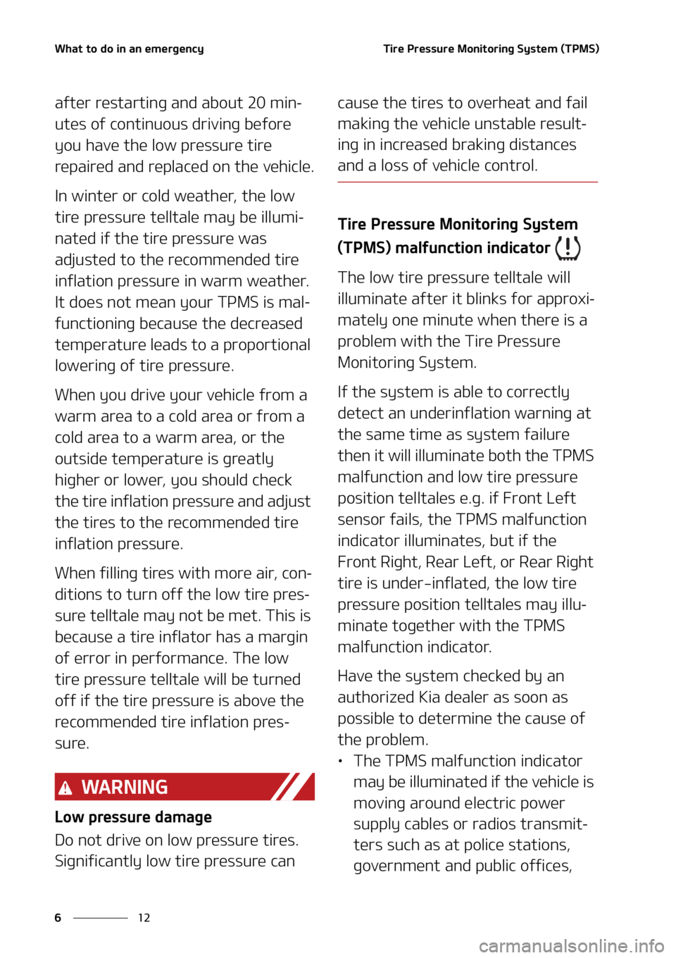 KIA SOUL 2021  Owners Manual �8�I�B�U��U�P��E�P��J�O��B�O��F�N�F�S�H�F�O�D�Z
��
�
�5�J�S�F��1�S�F�T�T�V�S�F��.�P�O�J�U�P�S�J�O�H��4�Z�T�U�F�N��	�5�1�.�4�

�B�G�U�F�S��S�F�T�U�B�S�U�J�O�H��B�O�E��B�C�P�V�U�����N
