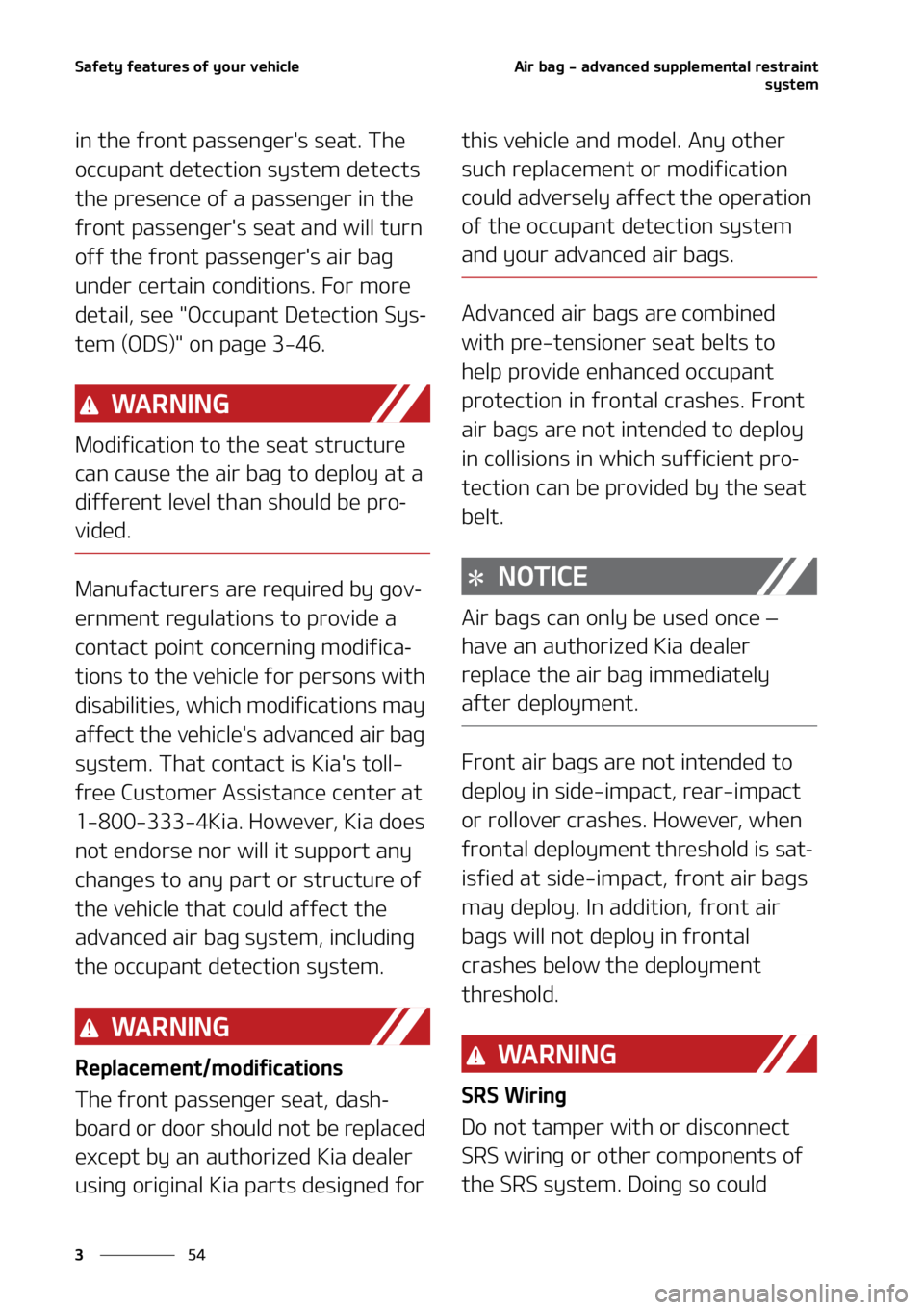 KIA SOUL 2021  Owners Manual �4�B�G�F�U�Z��G�F�B�U�V�S�F�T��P�G��Z�P�V�S��W�F�I�J�D�M�F
��
�
�"�J�S��C�B�H����B�E�W�B�O�D�F�E��T�V�Q�Q�M�F�N�F�O�U�B�M��S�F�T�U�S�B�J�O�U
�T�Z�T�U�F�N
�J�O��U�I�F��G�S�P�O�U��Q�B�T�