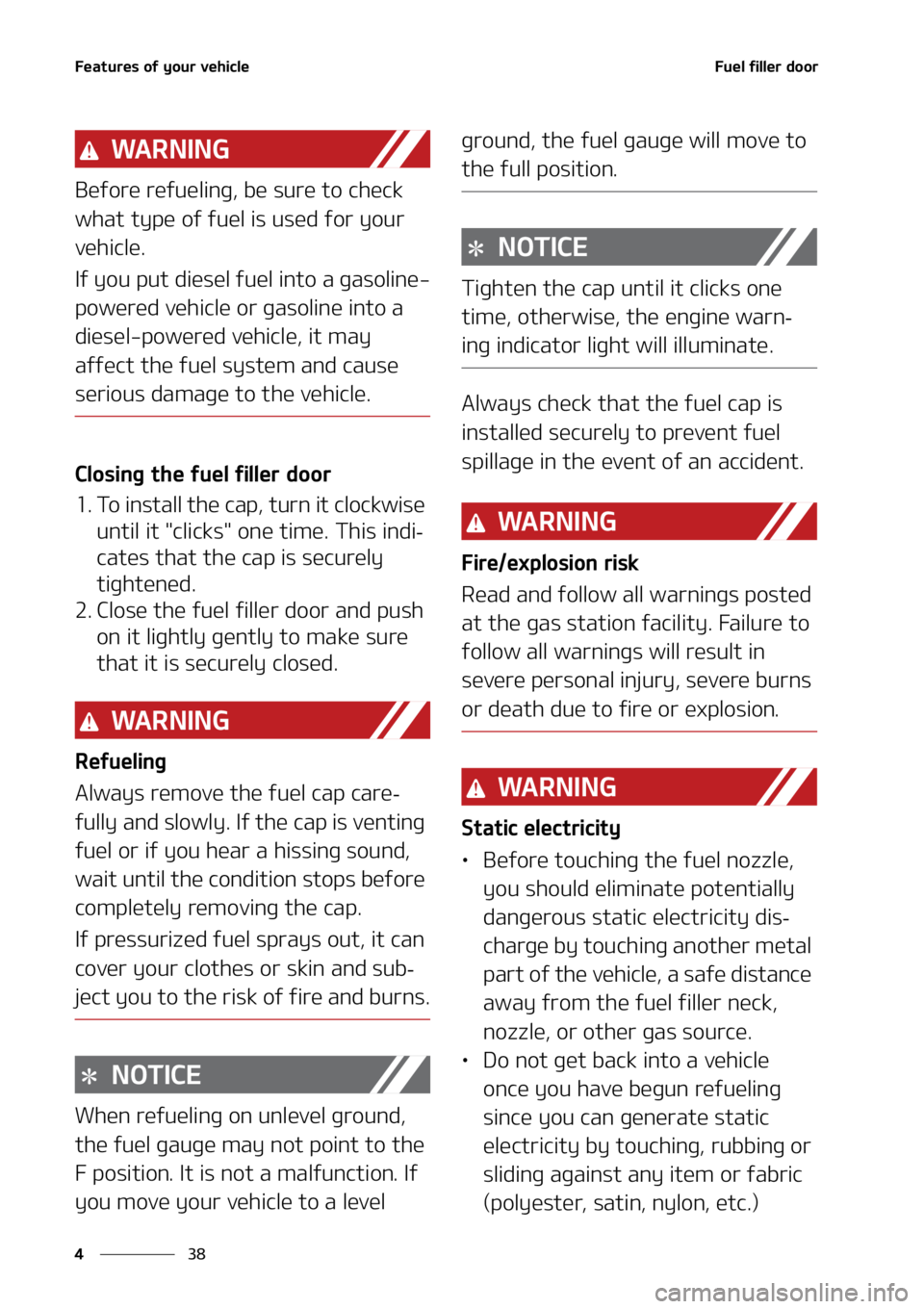 KIA SELTOS 2021  Owners Manual ��F�B�U�V�S�F�T��P�G��Z�P�V�S��W�F�I�J�D�M�F
��
�
��V�F�M��G�J�M�M�F�S��E�P�P�S
�8�" �3 �/ �* �/ �(
�#�F�G�P�S�F��S�F�G�V�F�M�J�O�H�
��C�F��T�V�S�F��U�P��D�I�F�D�L�
�X�I�B�U��U�Z�Q�F�