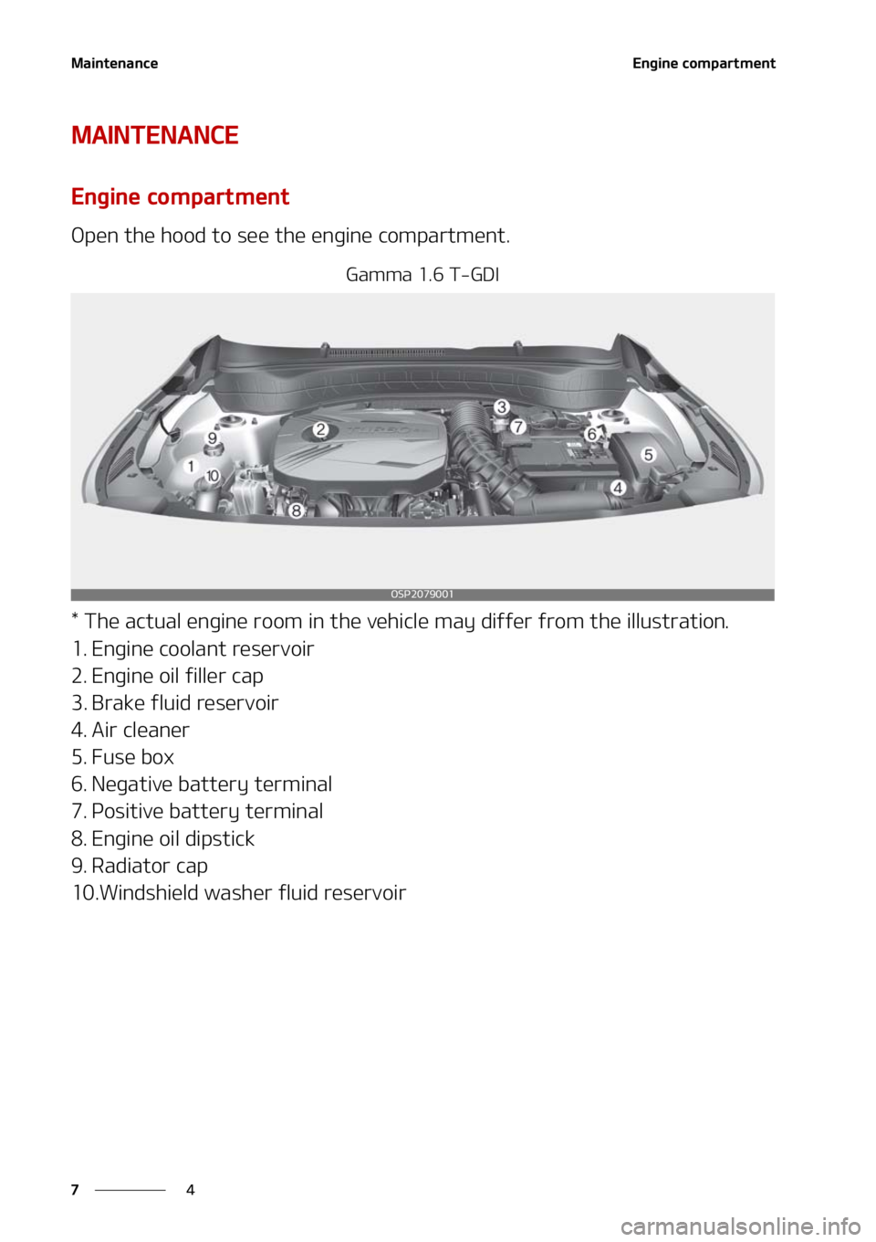 KIA SELTOS 2021  Owners Manual �.�B�J�O�U�F�O�B�O�D�F
�
�
�&�O�H�J�O�F��D�P�N�Q�B�S�U�N�F�O�U
�.�"�*�/�5�&�/�"�/�$�&
�&�O�H�J�O�F��D�P�N�Q�B�S�U�N�F�O�U
�0�Q�F�O��U�I�F��I�P�P�E��U�P��T�F�F��U�I �F��F�O�H�J�O�F��D�P�N�Q�