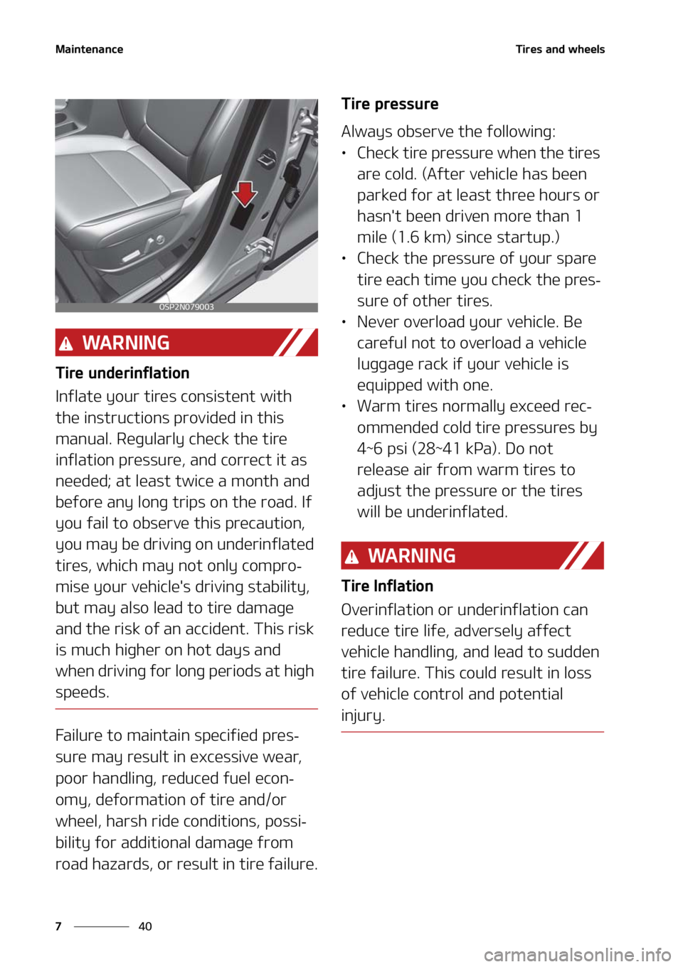 KIA SELTOS 2021  Owners Manual �.�B�J�O�U�F�O�B�O�D�F
��
�
�5�J�S�F�T��B�O�E��X�I�F�F�M�T
�8�" �3 �/ �* �/ �(
�5�J�S�F��V�O�E�F�S�J�O�G�M�B�U�J�P�O
�*�O�G�M�B�U�F��Z�P�V�S��U�J�S�F�T��D�P�O�T�J�T�U�F�O�U��X�J�U�I�
�U�I�F