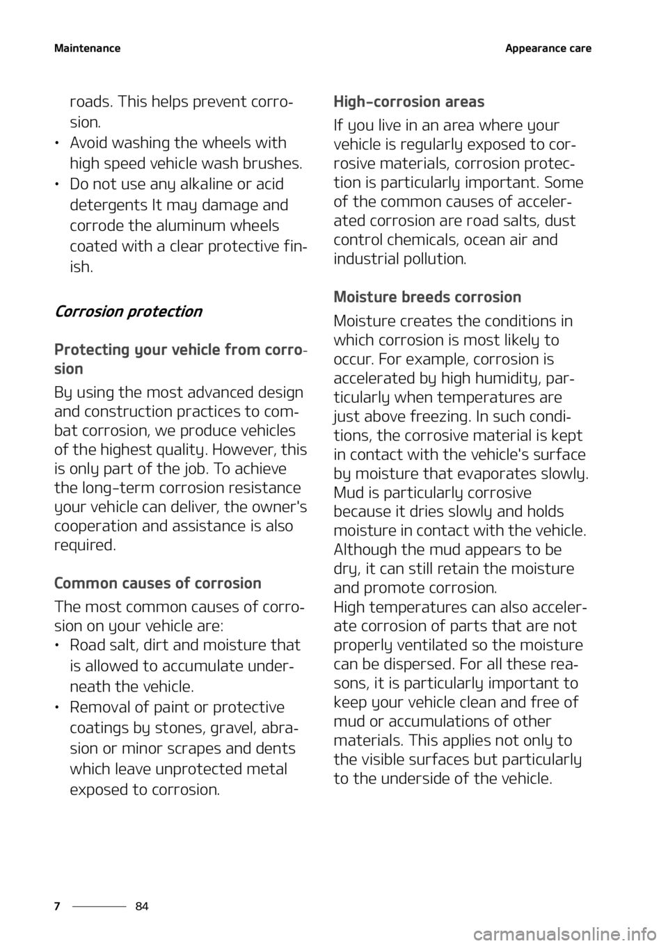 KIA SELTOS 2021  Owners Manual �.�B�J�O�U�F�O�B�O�D�F
��
�
�"�Q�Q�F�B�S�B�O�D�F��D�B�S�F
�S�P�B�E�T���5�I�J�T��I�F�M�Q�T��Q�S�F�W�F�O�U��D�P�S�S�P-
�T�J�P�O�
LÜ �"�W�P�J�E��X�B�T�I�J�O�H��U�I�F��X�I�F�F�M�T��X�J�U�I�