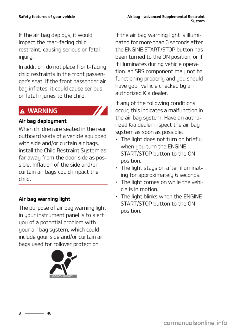 KIA SELTOS 2021  Owners Manual �4�B�G�F�U�Z��G�F�B�U�V�S�F�T��P�G��Z�P�V�S��W�F�I�J�D�M�F
��
�
�"�J�S��C�B�H����B�E�W�B�O�D�F�E��4�V�Q�Q�M�F�N�F�O�U�B�M��3�F�T�U�S�B�J�O�U
�4�Z�T�U�F�N
�*�G��U�I�F��B�J�S��C�B�H��E�