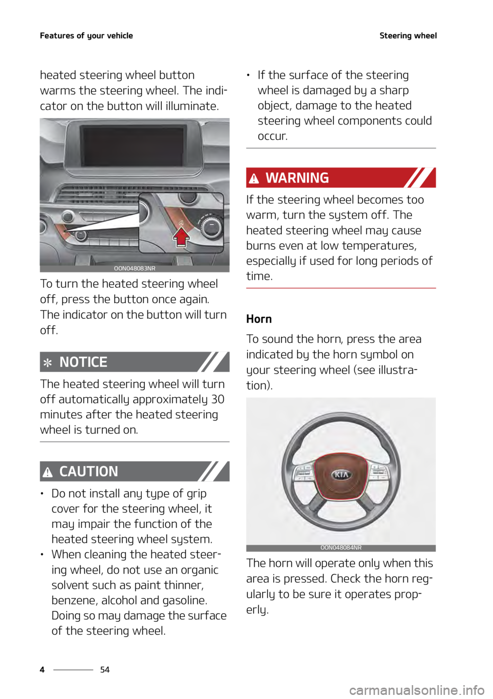 KIA TELLURIDE 2021  Owners Manual ��F�B�U�V�S�F�T��P�G��Z�P�V�S��W�F�I�J�D�M�F
��
�
�4�U�F�F�S�J�O�H��X�I�F�F�M
�I�F�B�U�F�E��T�U�F�F�S�J�O�H��X�I�F�F�M��C�V�U�U�P�O�
�X�B�S�N�T��U�I�F��T�U�F�F�S�J�O�H��X�I�F�F�M���5�