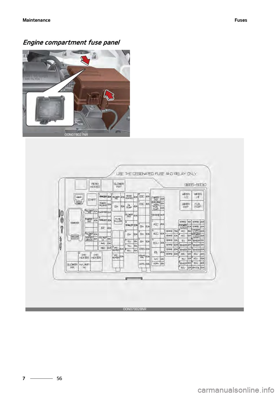 KIA TELLURIDE 2021  Owners Manual �.�B�J�O�U�F�O�B�O�D�F
��
�
��V�T�F�T
�&�O�H�J�O�F��D�P�N�Q�B�S�U�N�F�O�U��G�V�T�F��Q�B�O�F�M
�0�0�/�������/�3
�0�0�/�������/�3 