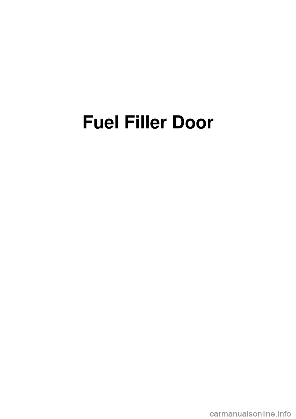 KIA CARNIVAL 2007  Workshop Manual Fuel Filler Door 