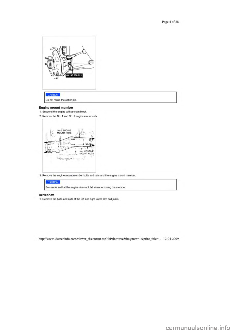 KIA SEPHIA 1996  Workshop Manual 