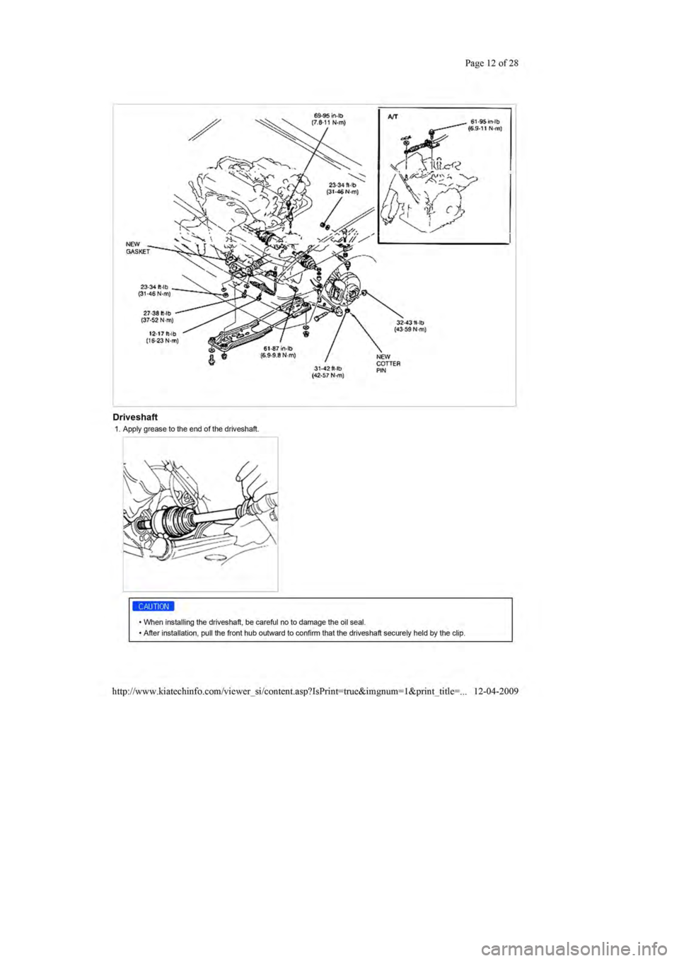 KIA SEPHIA 1996  Workshop Manual 