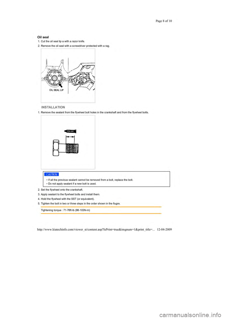 KIA SEPHIA 1996  Workshop Manual 