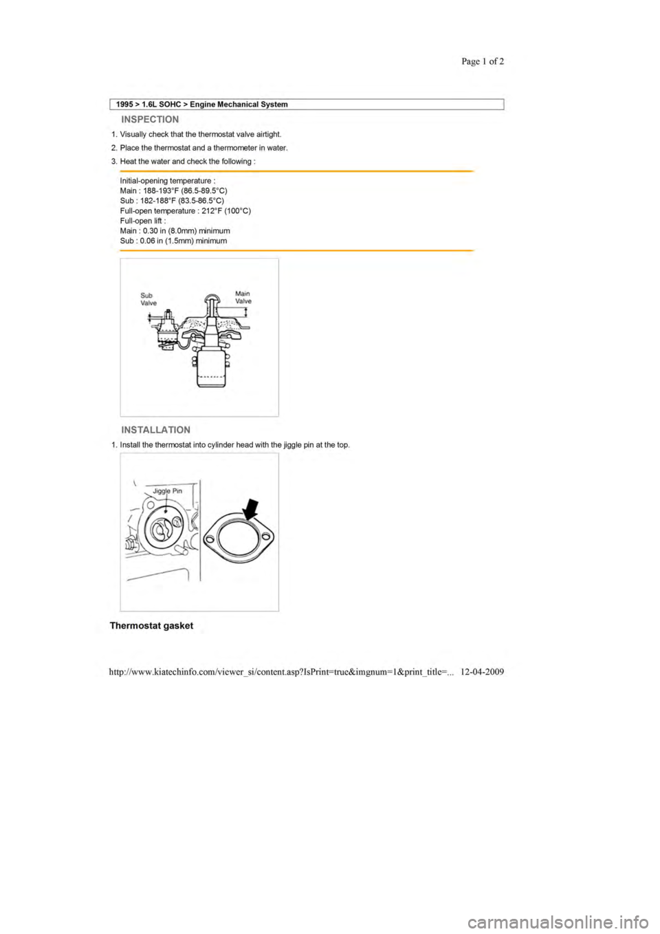 KIA SEPHIA 1996  Workshop Manual 