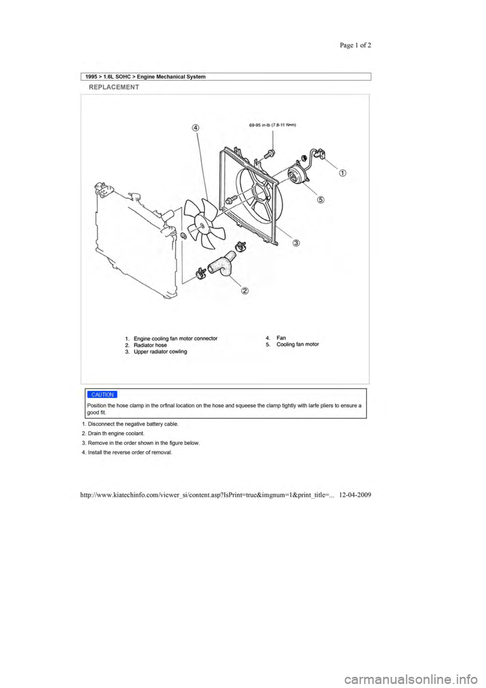KIA SEPHIA 1996  Workshop Manual 