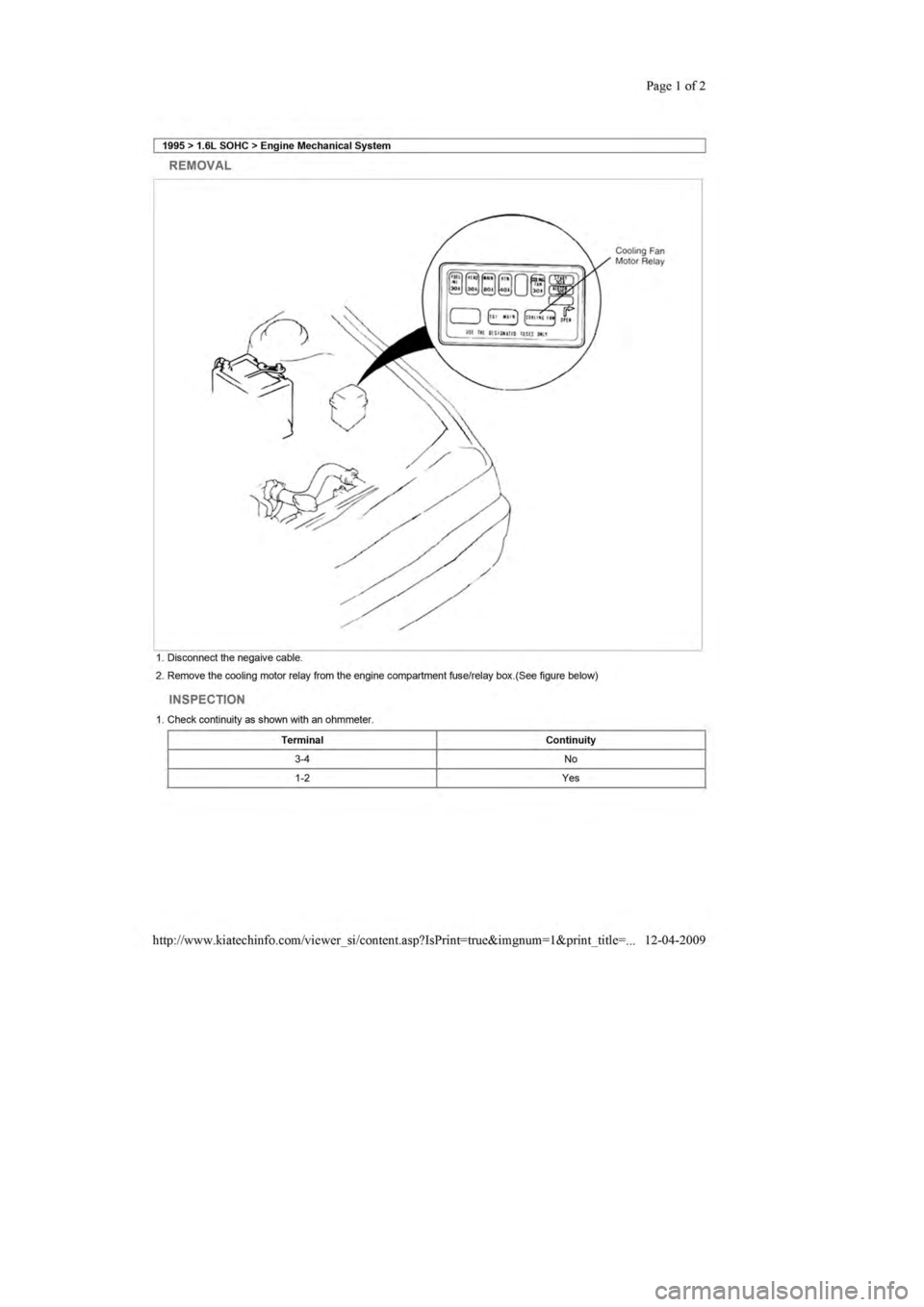 KIA SEPHIA 1996  Workshop Manual 