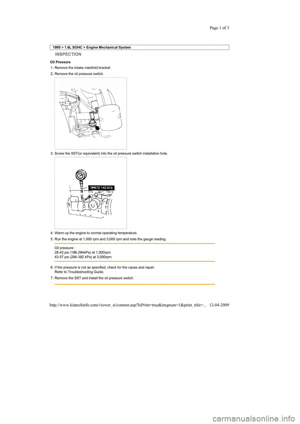 KIA SEPHIA 1996  Workshop Manual 