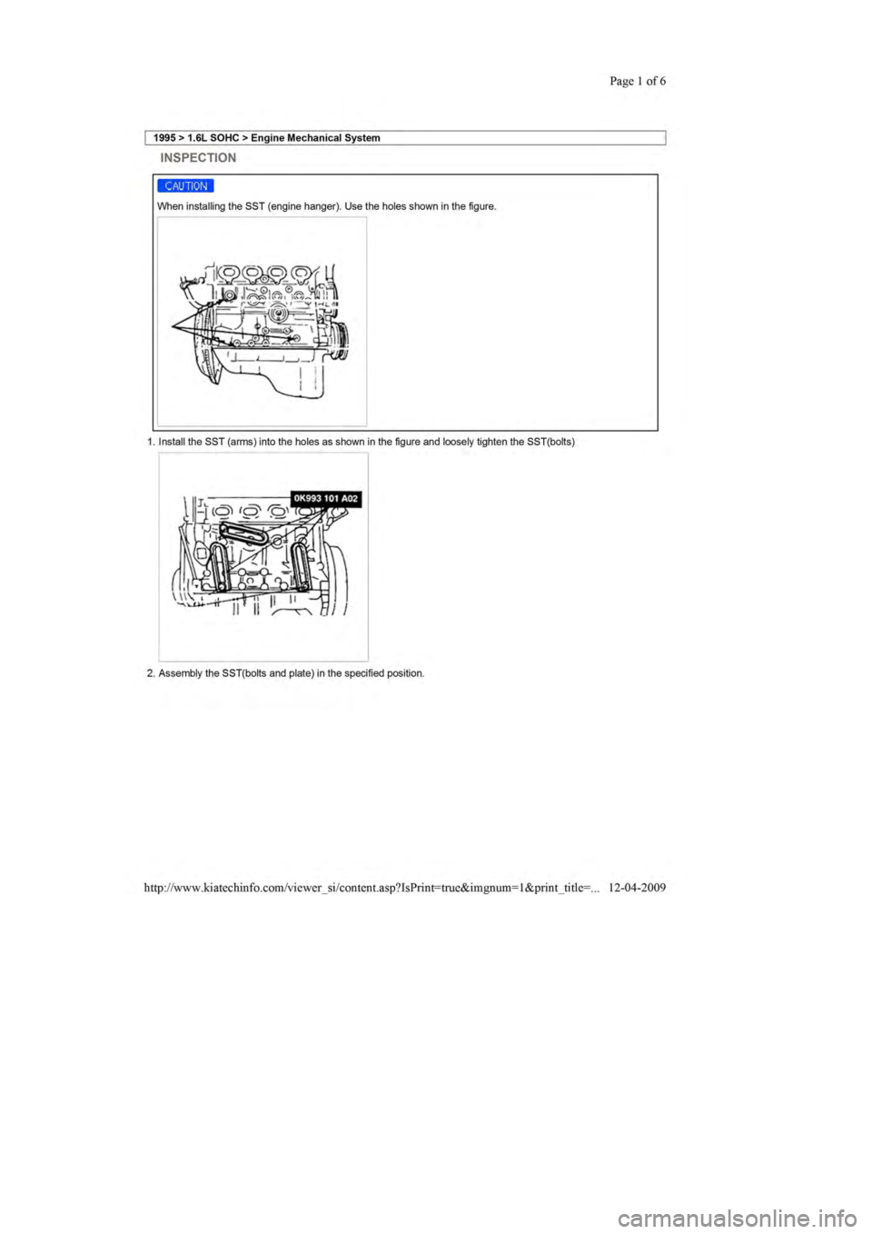 KIA SEPHIA 1996  Workshop Manual 