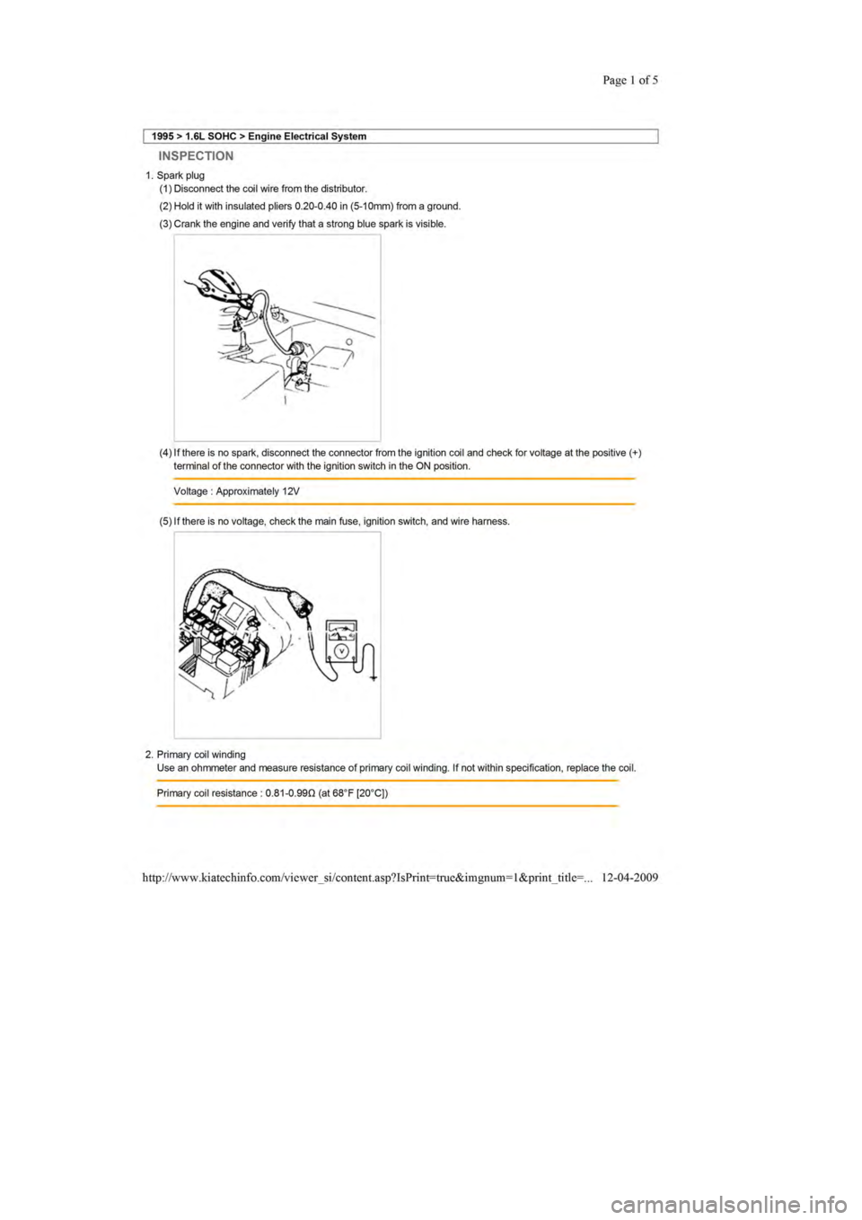 KIA SEPHIA 1996  Workshop Manual 
