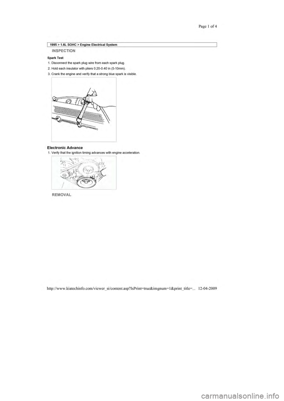 KIA SEPHIA 1996  Workshop Manual 