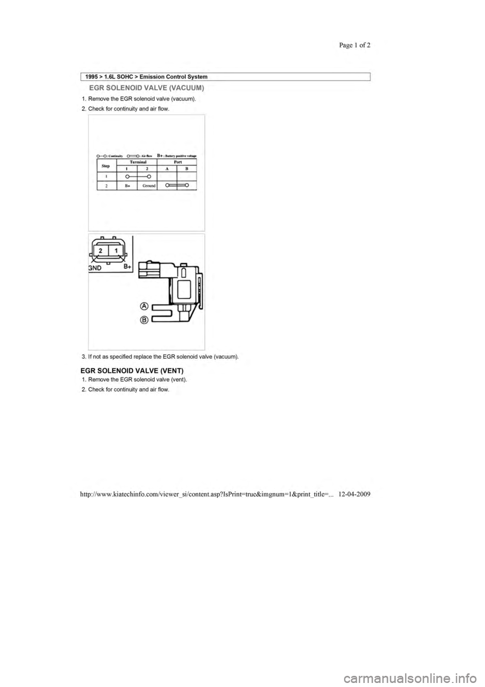 KIA SEPHIA 1996  Workshop Manual 