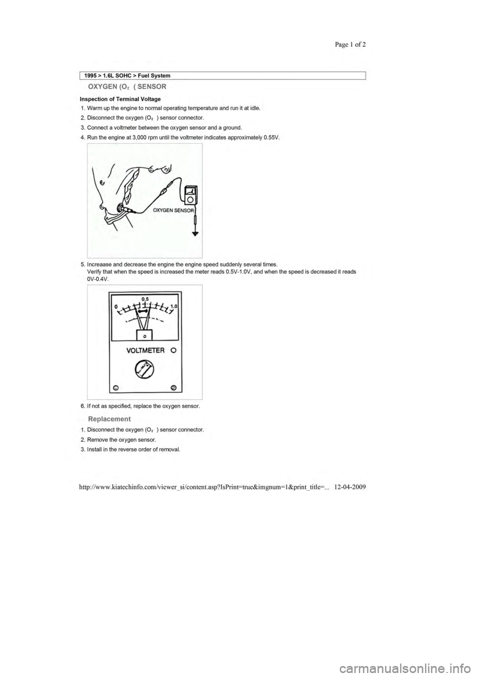KIA SEPHIA 1996  Workshop Manual 