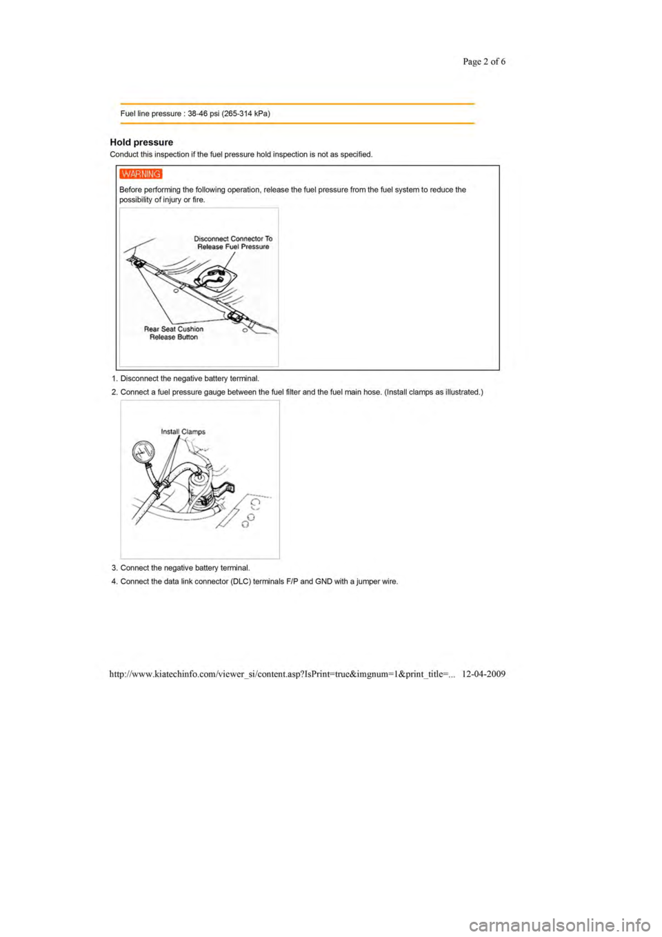 KIA SEPHIA 1996  Workshop Manual 