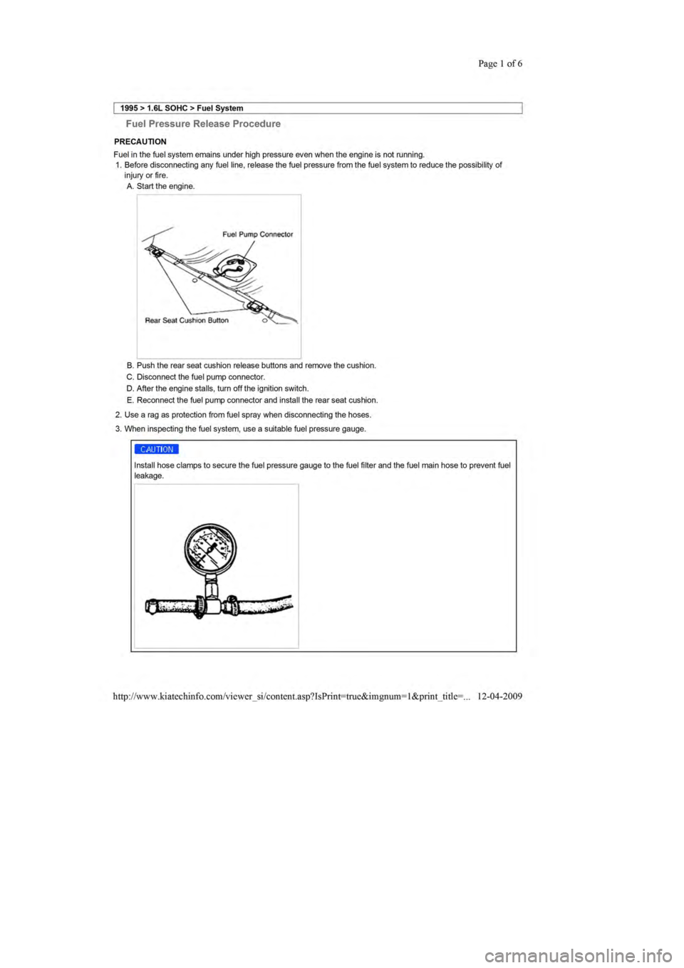 KIA SEPHIA 1996  Workshop Manual 