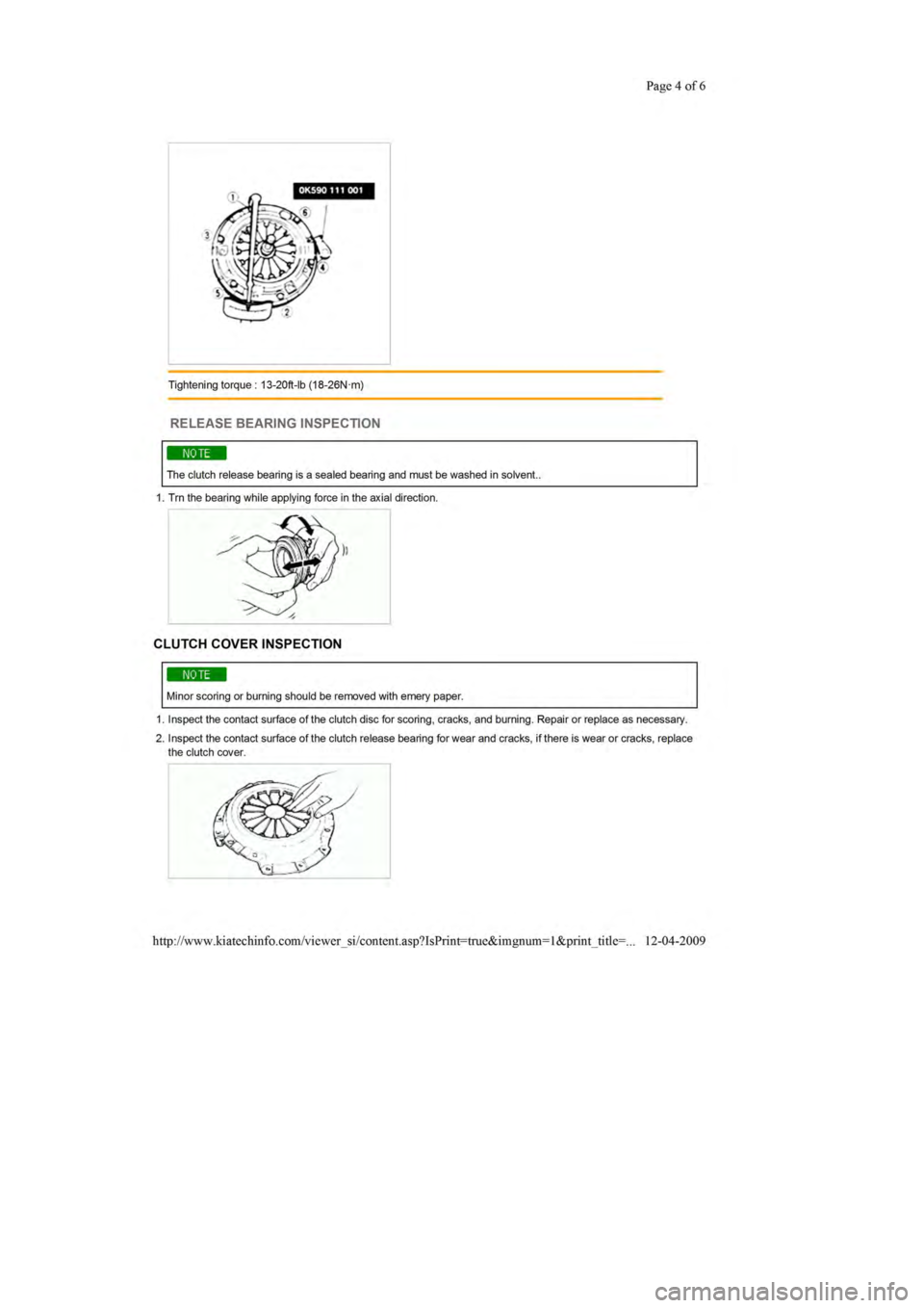 KIA SEPHIA 1996  Workshop Manual 