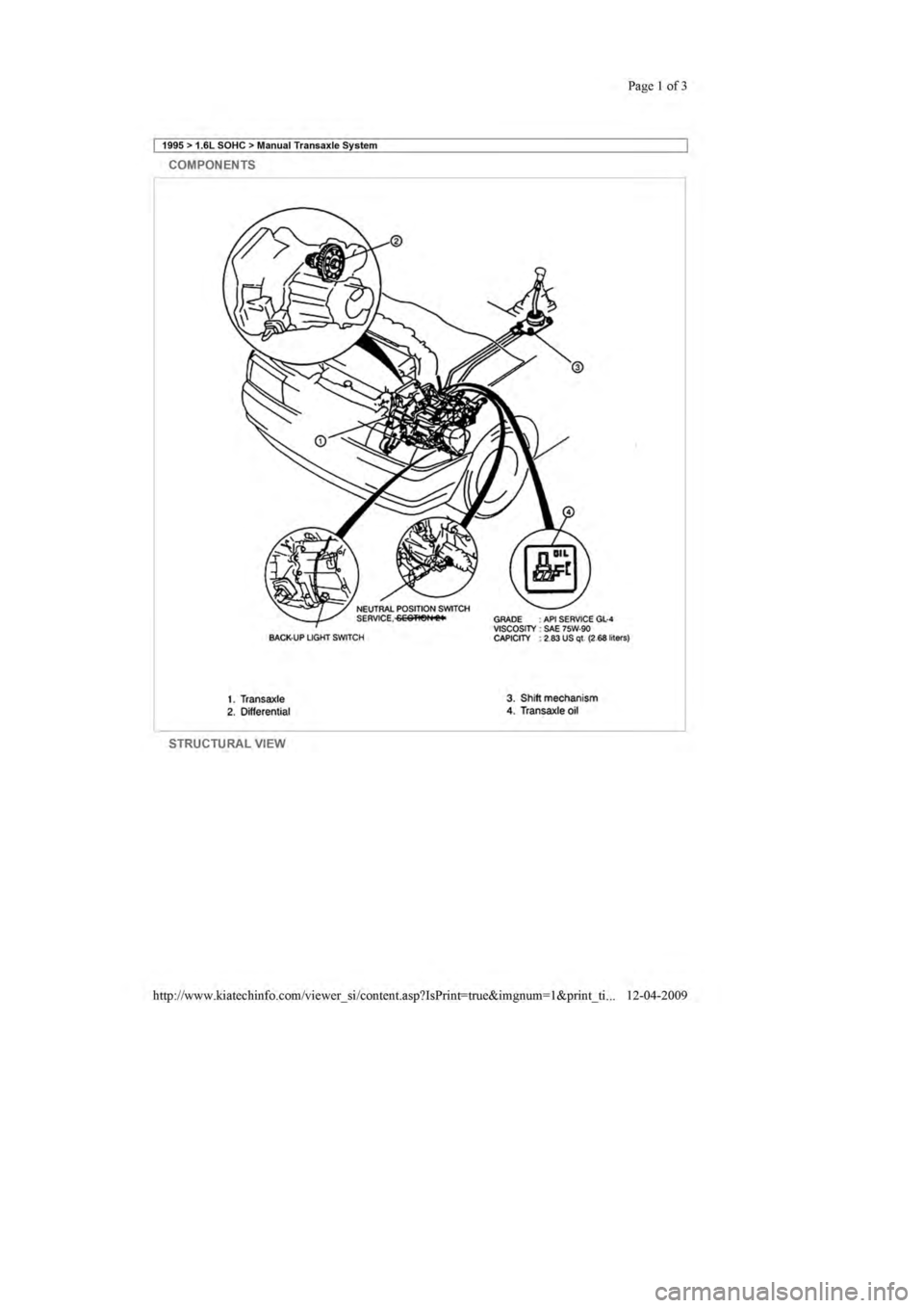 KIA SEPHIA 1996  Workshop Manual 