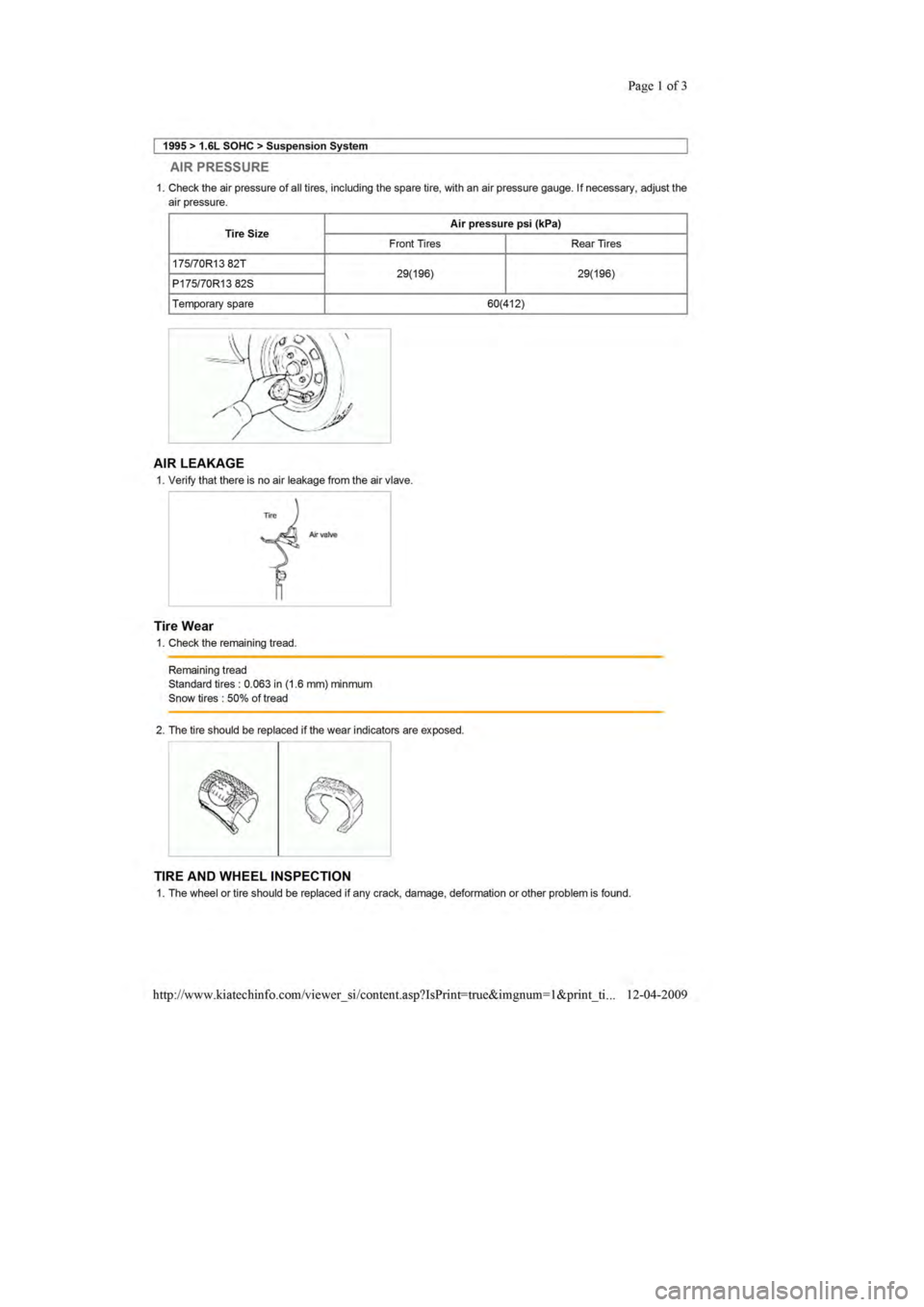 KIA SEPHIA 1996  Workshop Manual 