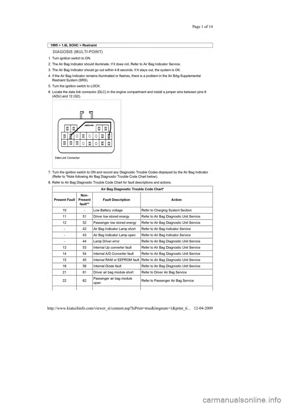 KIA SEPHIA 1996  Workshop Manual 