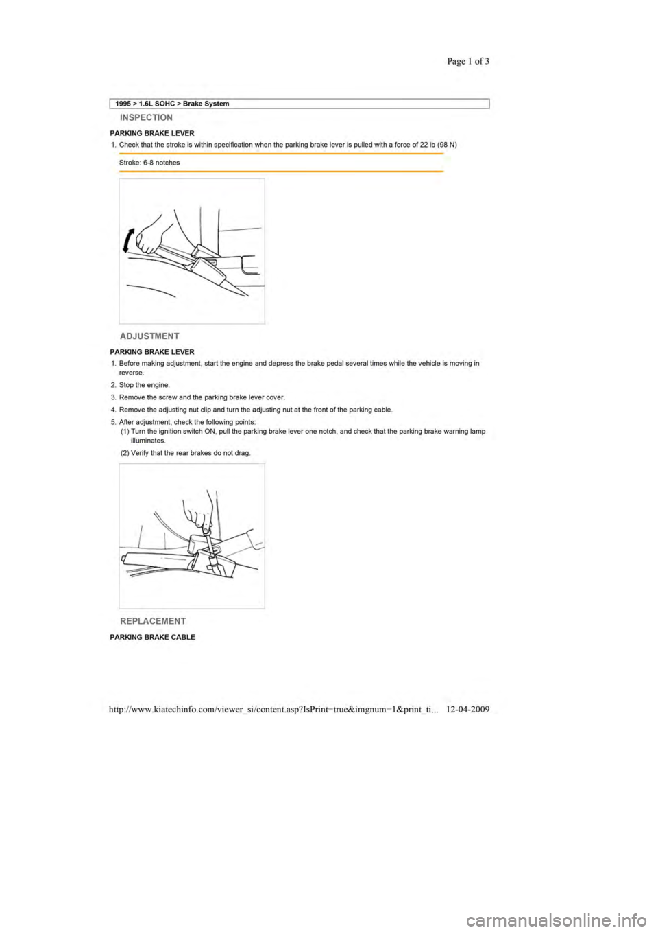 KIA SEPHIA 1996  Workshop Manual 