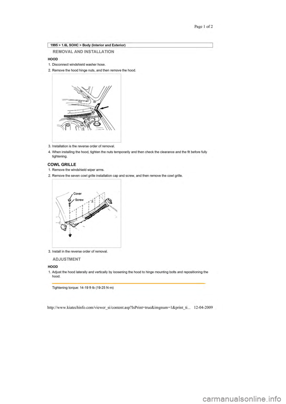 KIA SEPHIA 1996  Workshop Manual 