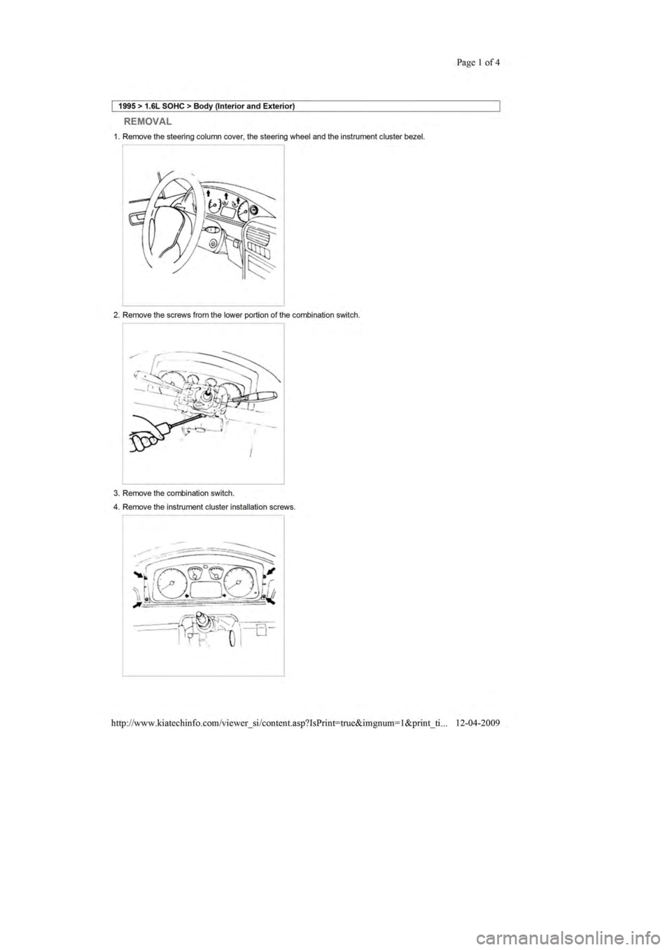 KIA SEPHIA 1996  Workshop Manual 