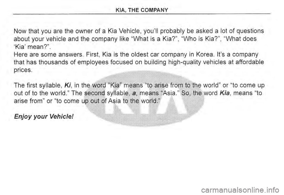 KIA SPECTRA5 2004  Owners Manual 
