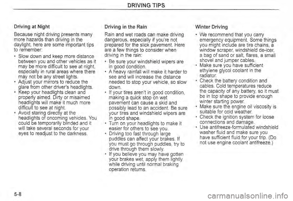 KIA SPECTRA5 2004  Owners Manual 