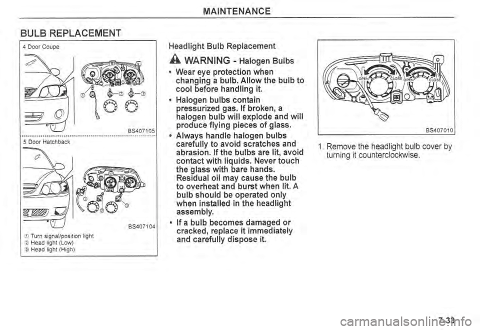 KIA SPECTRA5 2004  Owners Manual 